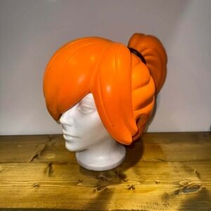 Vintage 2006 Toy Quest‎ Orange Ponytail Foam Wig Anime Manga Cosplay Comic